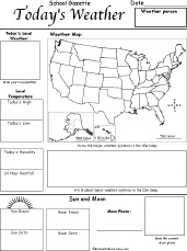 weather newspaper of newspaper weather write page worksheet us a page forecasting map answers weather the  us